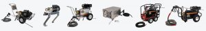 Cold water pressure washers